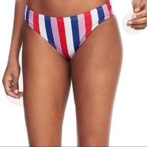 Old Navy Red, White & Blue Stripe Bikini Bottom Size XL